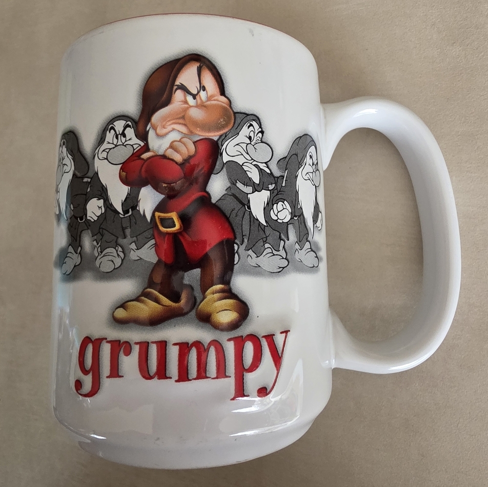 Disney Grumpy Mug - Red and White
